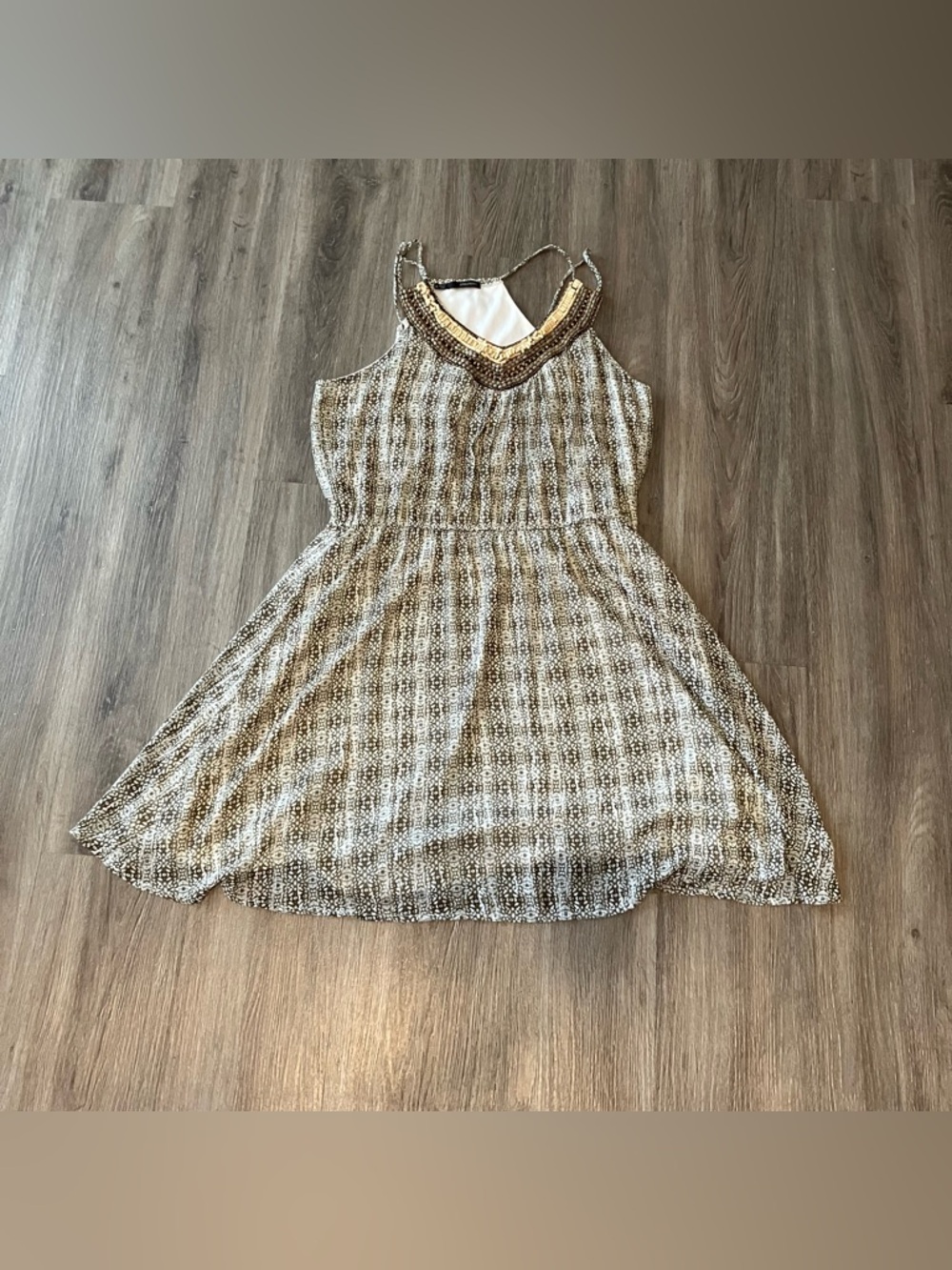 Maurice’s Racerback Beaded neckline Fit and flare mini Dress XL